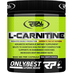 REAL PHARM L-Carnitine 1000 mg, 150 Capsules - fitnesdobavki - 33,54 лв