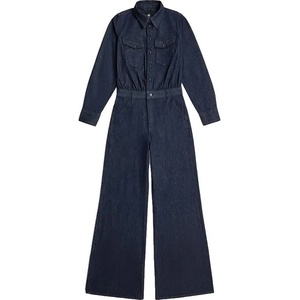 G-STAR Гащеризон G-Star Western Wide Leg long sleeve jumpsuit - Blue (Rinsed)