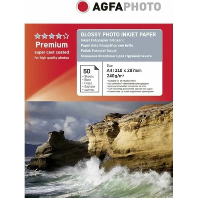AGFA inkjet 240g Glossy SILVER A4 50ks 24935265