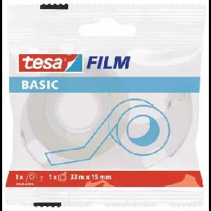 ICO Tesa Basic: Самозалепваща се лента с разкъсване - 33 м x 15 мм (58549-00000-01)