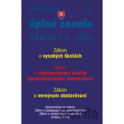 Aktualizácia V/3 / 2022 - štátna služba, inf. technológie verejnej správy
