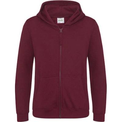 Just Hoods Detská mikina na zips JH050J Burgundy