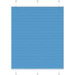 vidaXL Плисирана щора, синя, 105x100 см, ширина на плата 104, 4 см, полиестер (4015178)