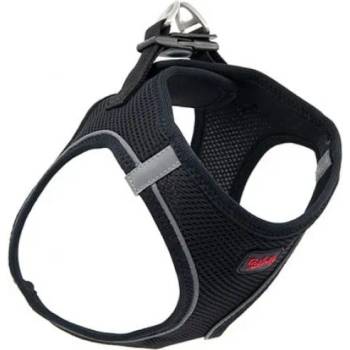 DUBEX air mesh harness - нагръдник за куче с мека мрежа и светлоотразителни елементи, обиколка врат 32-45 см, обиколка гърди 44-48 см, размер m - черен, Турция - 51757-vr08