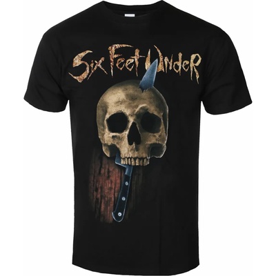 Plastic head Мъжка тениска six feet under - knife skull - black - plastic head - ph12474