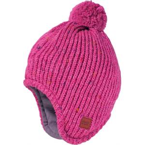 maximo Детска зимна шапка (beanie) Maximo Kids' Beanie Ribbed with Braid Beanie - Dark Pink Melange - размер 47-49 cm (904-5111-0211)
