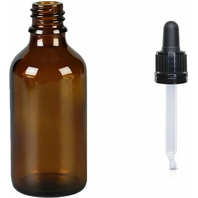 Luna Skleněná lékovka s pipetou 50 ml
