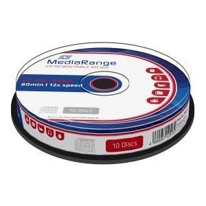 MediaRange CD-RW 700MB (80 мин) 12x - 10 бр в шпиндел