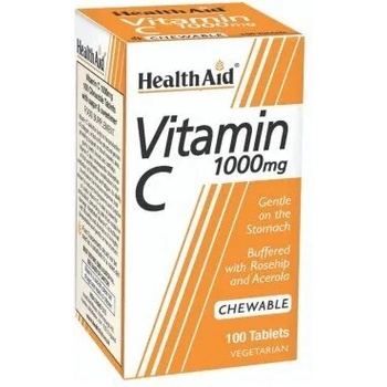 HEALTHAID Хранителна добавка витамин Ц дъвчащи таблетки 1000мг, Health Aid Vitamin C 1000mg 100 Chewable Tabs