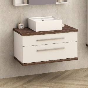 InterCeramic PVC шкаф за баня InterCeramic ICP 8144-2 с две чекмеджета - стенен модел, 81 см (ICP 8144-2)