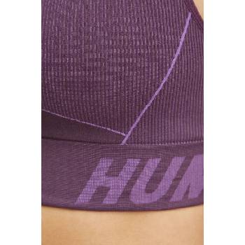 Hummel Спортен сутиен Hummel Christel Seamless в лилаво с меланжов десен (213753)