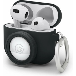 elago Защитен калъф Elago AirPods 3 Snapshot Silicone Case, за Apple AirPods 3, силиконов, с карабинер, черен (EAP3AT1-BK)