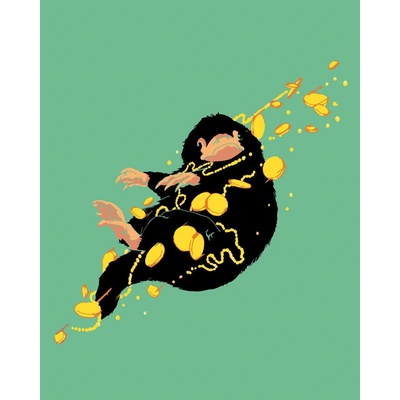 Zuty Рисуване по номера Илюстрация на муцуна, монети и златни верижки (фантастични животни) (M10-040-050-601339)