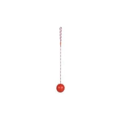 Karlie-Flamingo hračka pro psa míč průměr 8 cm na šňůře s rolničkou guma červená 58 cm