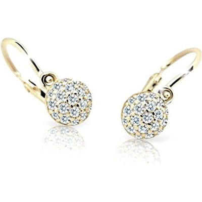 Cutie Jewellery zlaté detské náušnice C2150-10-X-1 modrá