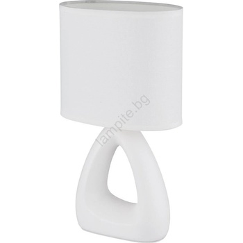 GLOBO 21731W - Настолна лампа TRIANGLE 1xE14/40W/230V бял (GL8599)