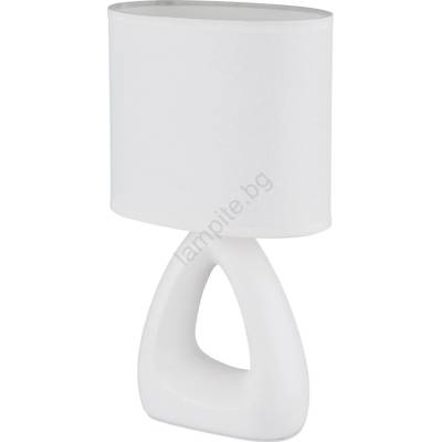 GLOBO 21731W - Настолна лампа TRIANGLE 1xE14/40W/230V бял (GL8599)