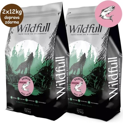 Wildfull Dog Adult All Size GF Salmon & Pumpkin 2 x 12 kg