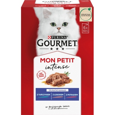 Gourmet Mon Petit tuňák losos pstruh 6 x 50 g