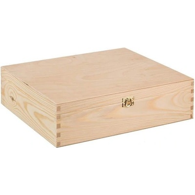 Čisté dřevo Drevená krabička na 3 vína XII