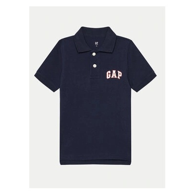 GAP Тениска с яка и копчета 843607-00 Тъмносин Regular Fit (843607-00)