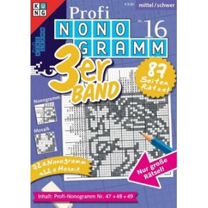 Profi-Nonogramm 3er-Band. Nr. 16. Nr. 16 | Conceptis Puzzles (ISBN: 9783906949253)