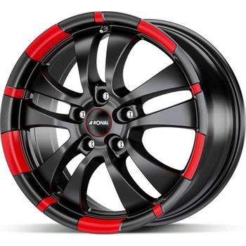 Ronal R59 7,5x17 5x112 ET35 black polished red