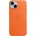 Apple iPhone Leather Case with MagSafe - оригинален кожен кейс (естествена кожа) с MagSafe за iPhone 14 (оранжев)