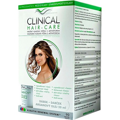 Clinical Hair-care 90 kapsúl + arganový olej 20 ml