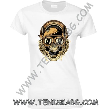 Image 1 of Fruit of the Loom Тениска - Skull gold