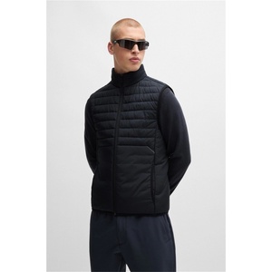 Boss Елек Boss Men's Urbanex Quilted Water Resistant Sleeveless Gilet - Dark Blue 402 - sportihobi - 410,70 лв