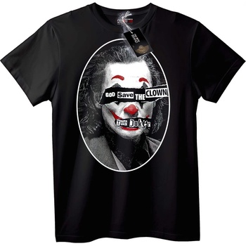NOONEBRAND Тениска Joker: Бог да Пази Клоуна - XL, White