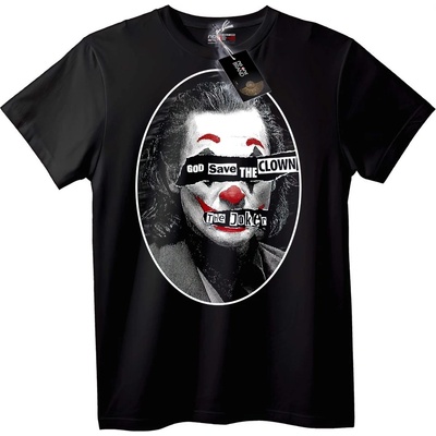 NOONEBRAND Тениска Joker: Бог да Пази Клоуна - XL, White