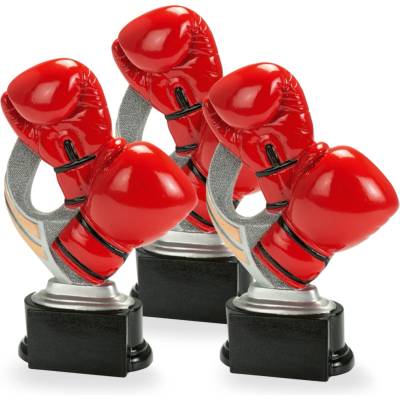Trofej se symbolem boxu výška 15,5 cm vícebarevná
