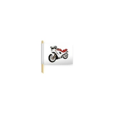 Vlajočka s motorkou - 3 x 2 cm - min 100 ks