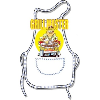 Zástěra s potiskem Gril master
