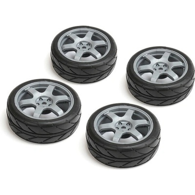 CARTEN nalepené Intermedium gumy 26 mm na strieborných 6 lúč. diskoch 0 mm OFFset 4 ks