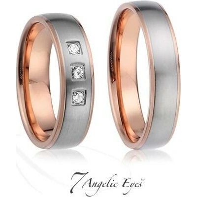 7 Angelic Eyes Ocelový pánský snubní prsten 018 William