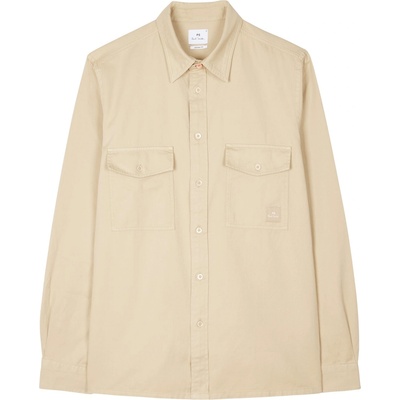 PS Paul Smith Риза с дълъг ръкав PS Paul Smith Men's Zebra Long Sleeve Overshirt - Beige 61