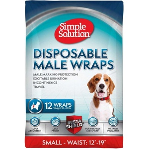 Simple Solution - Памперс за мъжки кучета , S 12бр, 30 - 48 см