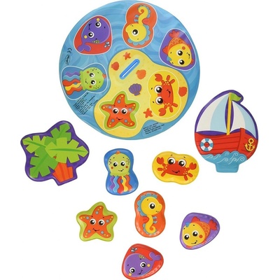 Playgro Plávajúce puzzle do vane