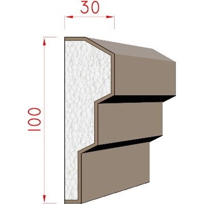 Dekora-Stuck Šambrána 100x30mm 311220