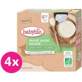 Babybio Ovsená nemliečna s banánom 4 x85 g