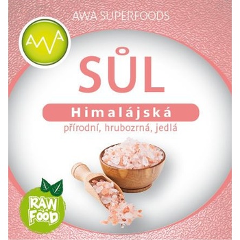 AWA superfoods himalájská sůl růžová hrubozrná 500 g