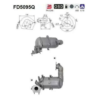 AS Filtr pevných částic ASA FD5095Q