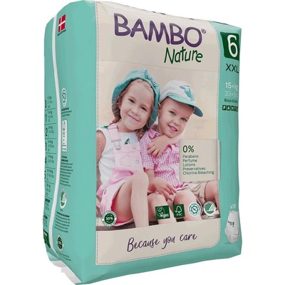 Bambo nature tréninkové kalhotky XL 18-30 kg 18 ks