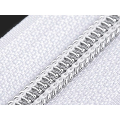 Stoklasa Spirálový zip No 7 délka 70 cm se stříbrnými zoubky Balení: 1 ks, Varianta: 101 bílá 101 bílá