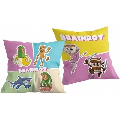 Halantex Италианска мозъчна зараза: Декоративна възглавница - 40x40 см, двустранна (IB-3389C)