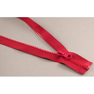 Deliteľný kostený zips - dĺžka (30 - 95 cm) - rôzne farby 65 cm Červená_CEZ