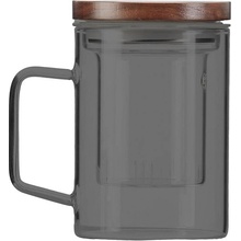 Vialli Design SOHO 9361 Hrnček so skleneným infuzérom grafitový 350 ml